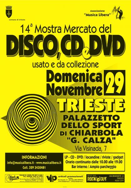 14^ Mostra mercato del Disco a Trieste