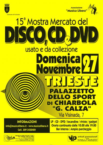 Mostra mercato del Disco, CD & DVD usato e da collezione a Trieste