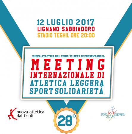 28° MEETING INTERNAZIONALE DI ATLETICA LEGGERA SPORT SOLIDARIETA'