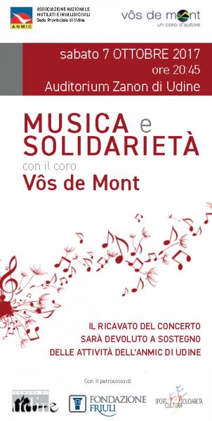 Musica e Solidariet??con il Coro Vos de Mont per l'ANMIC Udine