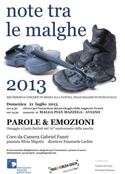 NOTE TRA LE MALGHE 2013