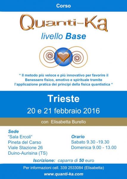 CORSO DI QUANTI-KA LIVELLO BASE