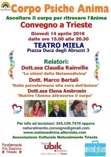 CORPO PSICHE ANIMA - Convegno con Claudia Rainville