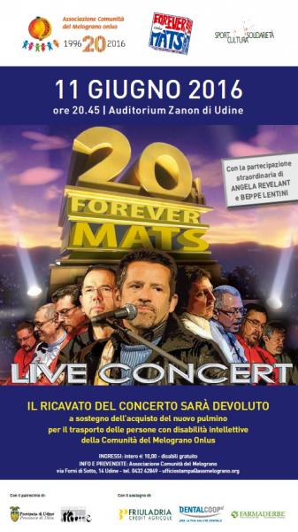 20th Forever Mats - concerto benfico per il Melograno Onlus