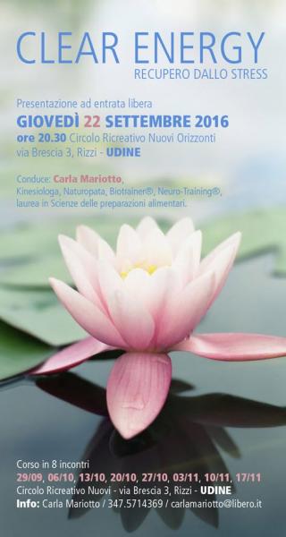 CLEAR ENERGY: recupero dallo stress