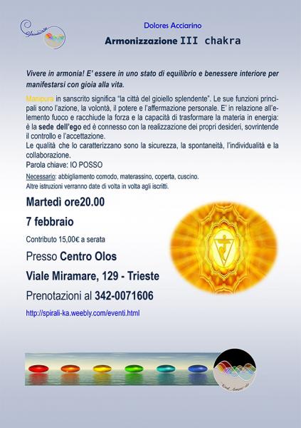 ARMONIZZAZIONE 3° CHAKRA