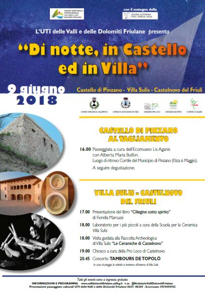 Di notte, in castello ed in villa