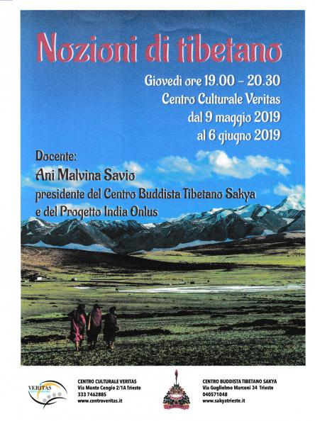NOZIONI DI TIBETANO A TRIESTE